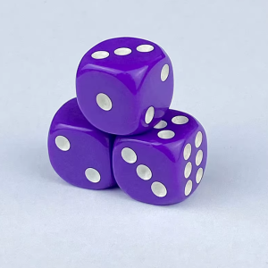 Dé Violet Opaque Classique